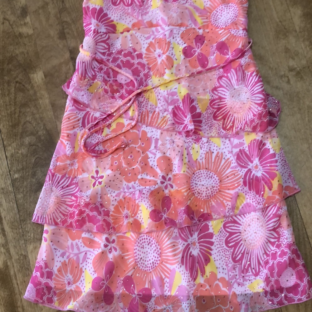 Girls size 7 dress with sparkles - Picture 2 of 6